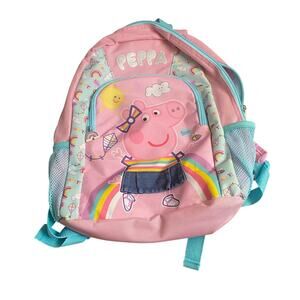 Peppa Pig light pink Peppa graphic adjustable‎ double pocket backpack